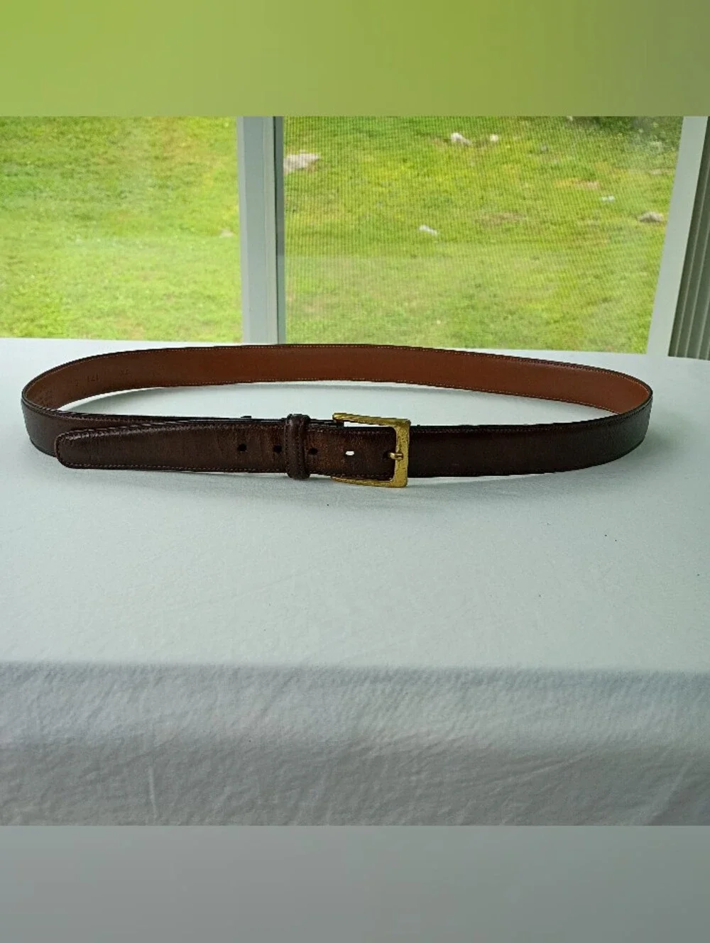 Trafalgar Leather Cortina Belt Men 38